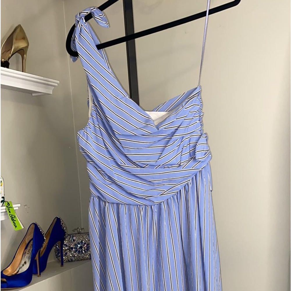 Shoulder Light Blue Cabrera Striped Poplin - Picture 11 of 15